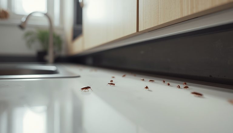 Plaga de Cucarachas pequeñas en la cocina